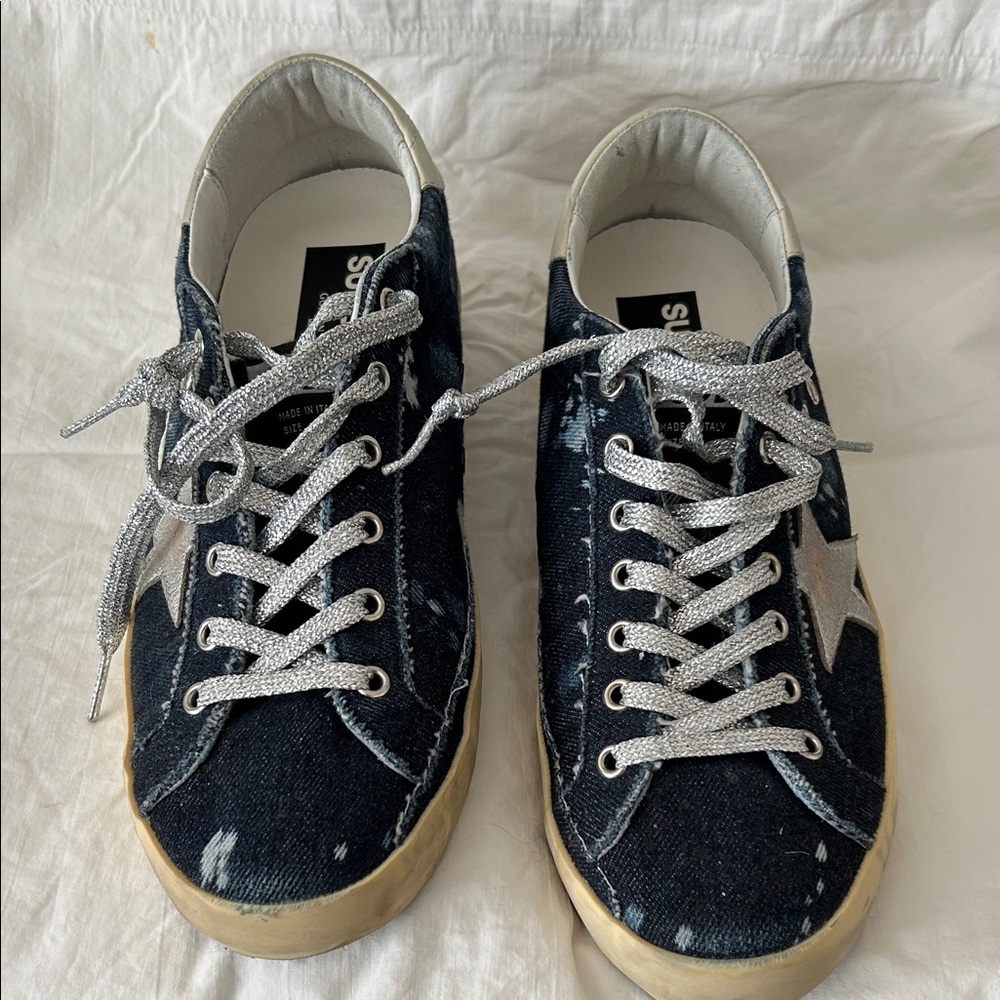 GoldenGoose SuperStar Sneaker size 42 EUC. Denim,Leather Limited Edition #30/300 - Picture 2 of 16